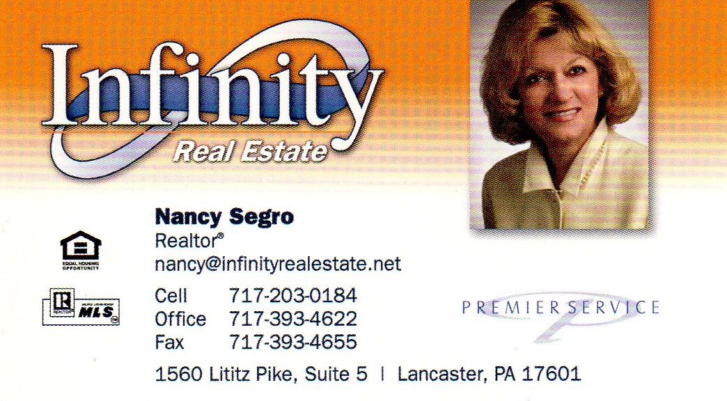 Infinity Real Estate business card