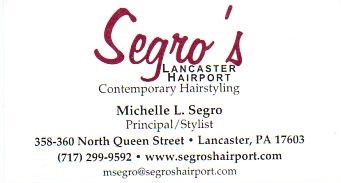 Michelle Segro's business card